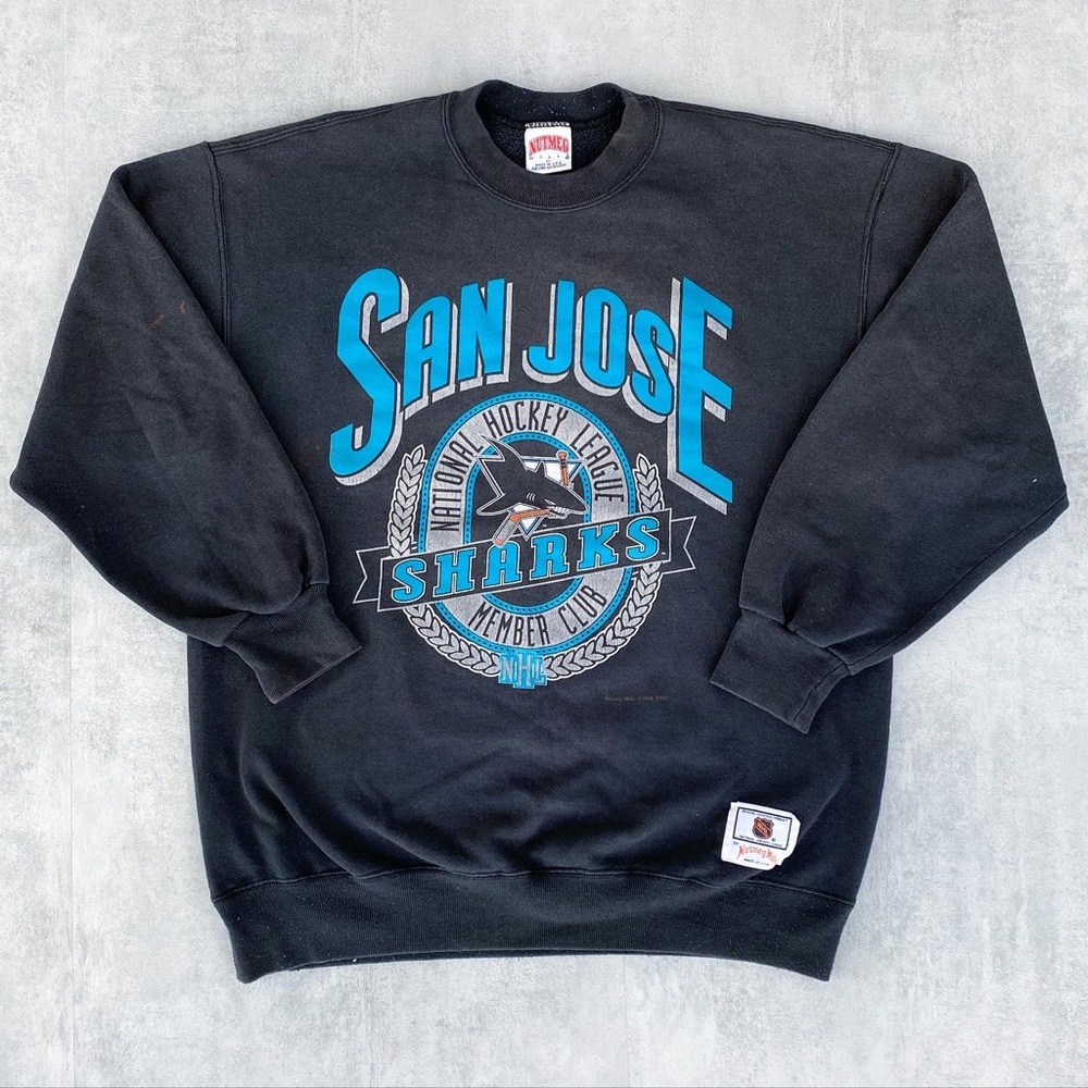Vintage 90s 1992 Nutmeg San Jose Sharks Sweatshirt